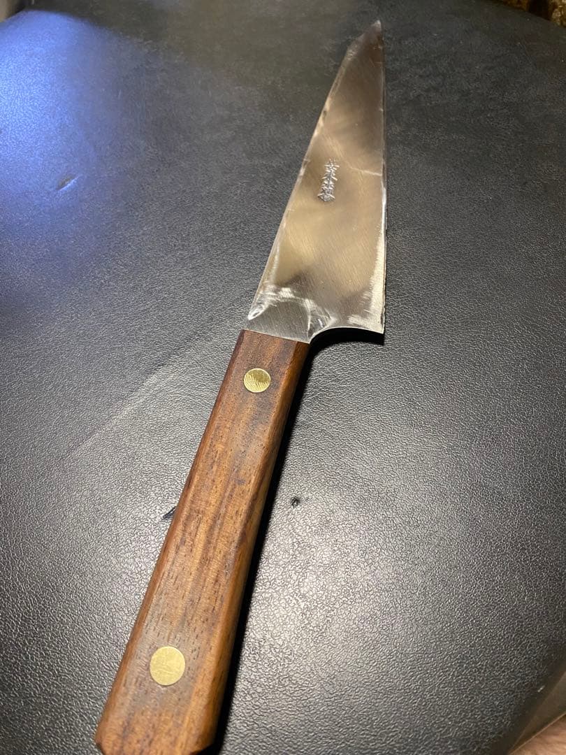 【最終価格】　高橋刃物　光友　本焼　骨スキ　ガラサキ　18cm 6寸　左　出刃