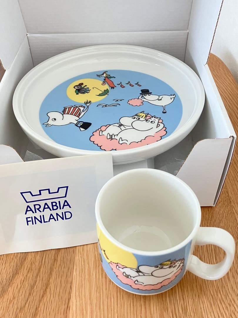 【廃盤品レア♡】　新品箱付き　アラビア　ムーミン　チルドレンセット