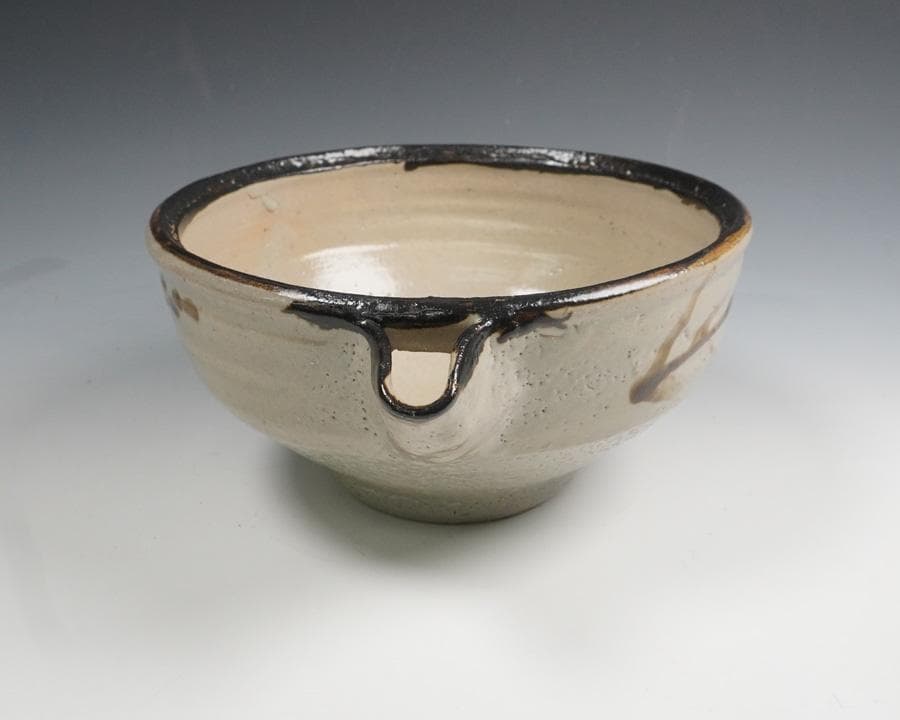 人間国宝 浜田庄司 鉄絵 鐵絵 片口 鉢 共箱付