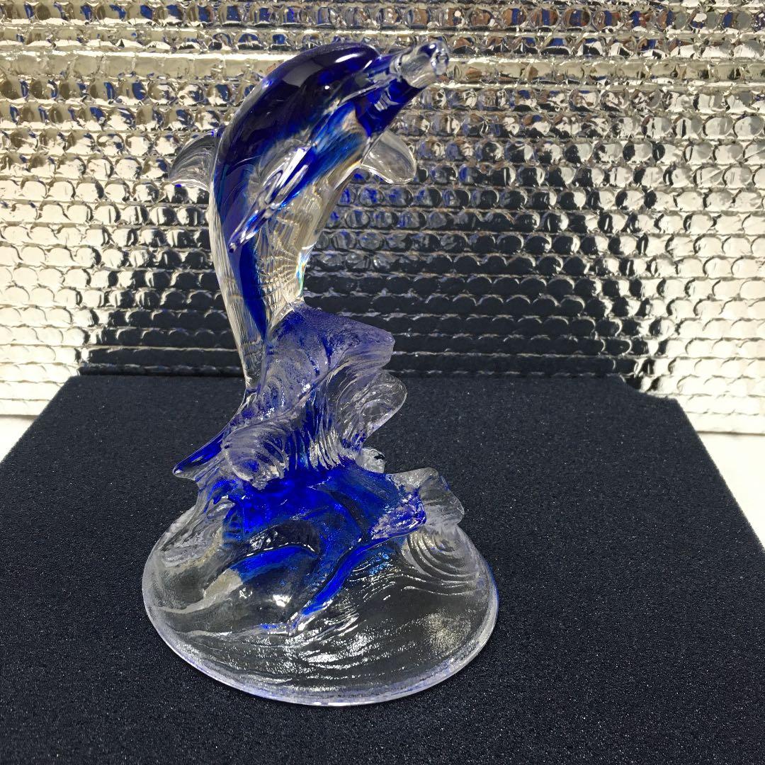 新品❣️美しい青CRYSTAL DARQUES DAUPHIN 