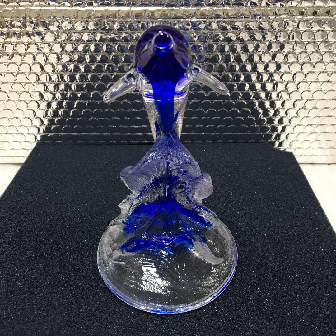 新品❣️美しい青CRYSTAL DARQUES DAUPHIN 