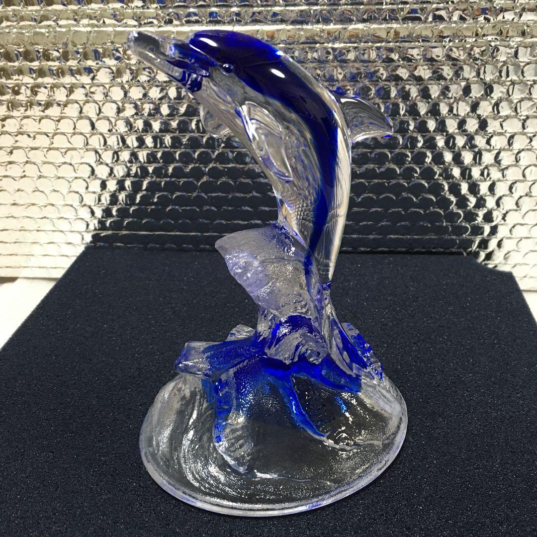 新品❣️美しい青CRYSTAL DARQUES DAUPHIN 