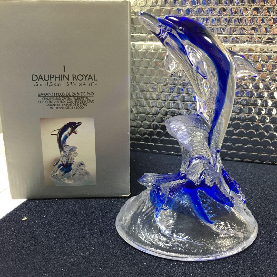 新品❣️美しい青CRYSTAL DARQUES DAUPHIN 