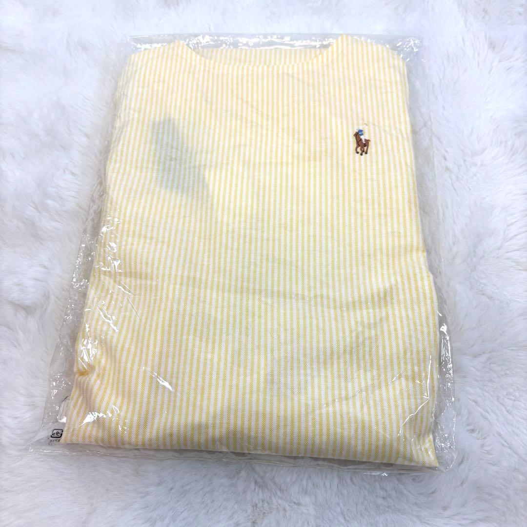新品未使用 ラルフローレン カラーポニー ロゴ刺繍 ストライプ エプロン
