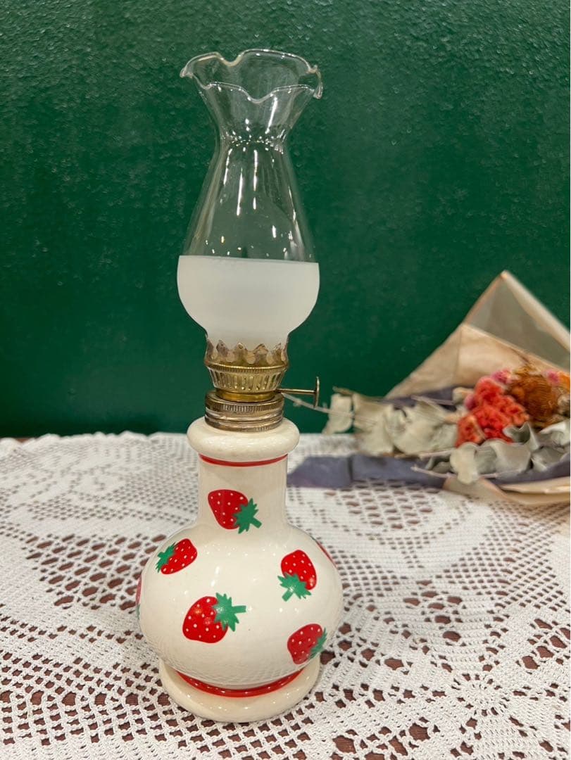 ねここ☆＊希少 レア 内藤ルネ オイルランプ 昭和レトロ 当時物インテリア