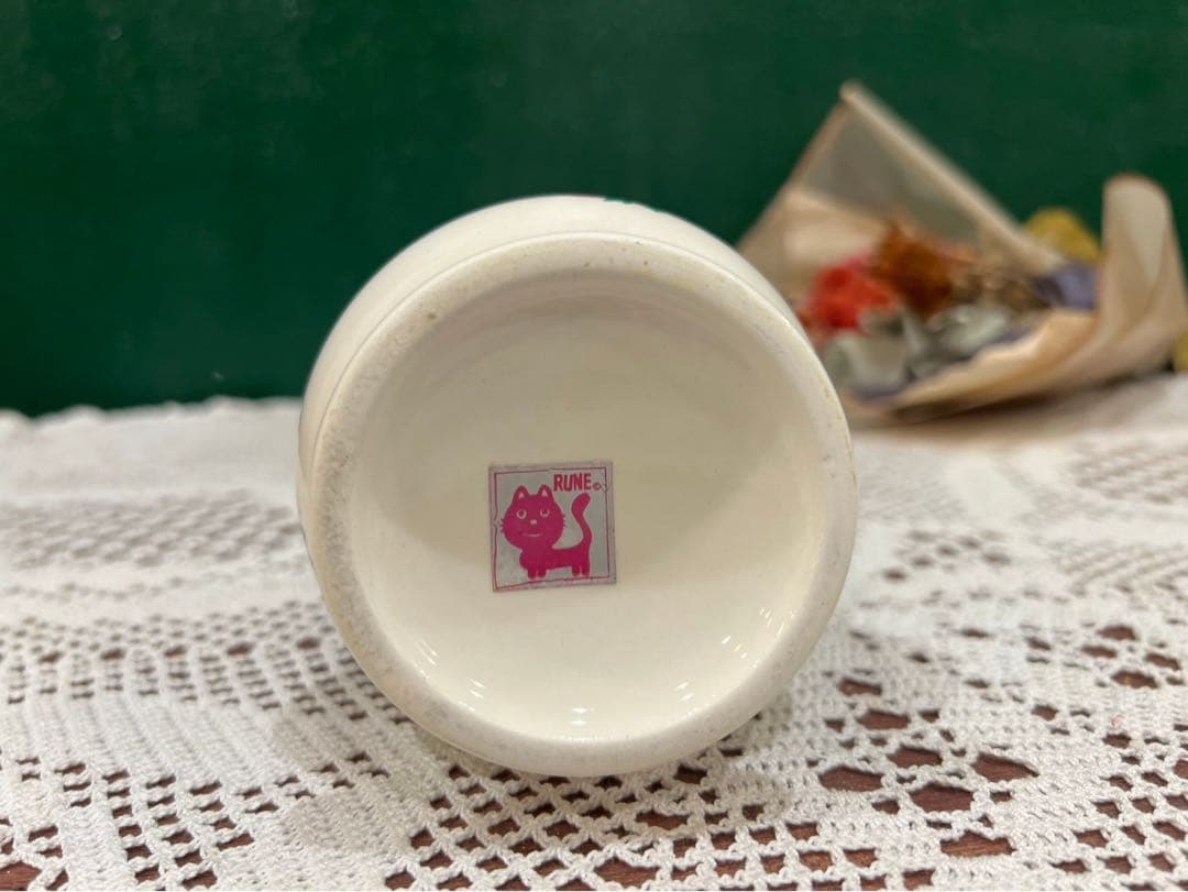 ねここ☆＊希少 レア 内藤ルネ オイルランプ 昭和レトロ 当時物インテリア