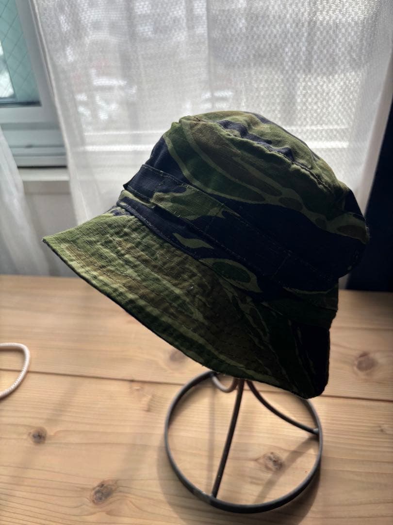 NAM戦　ARVN 実物生地使用　タイガーストライプ　ブーニーハット