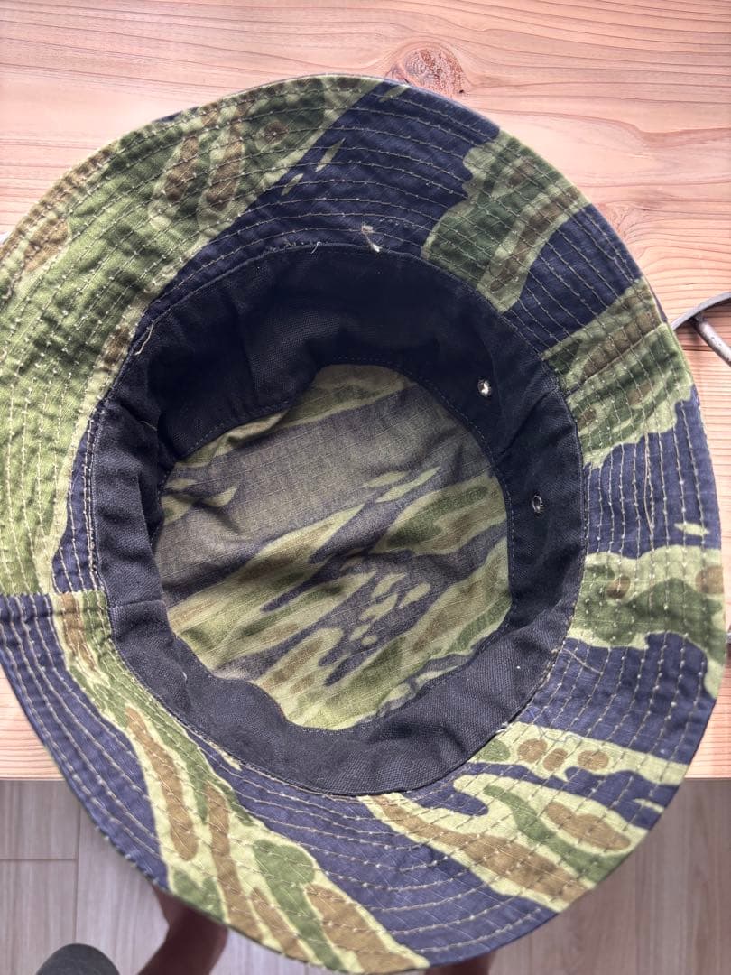 NAM戦　ARVN 実物生地使用　タイガーストライプ　ブーニーハット