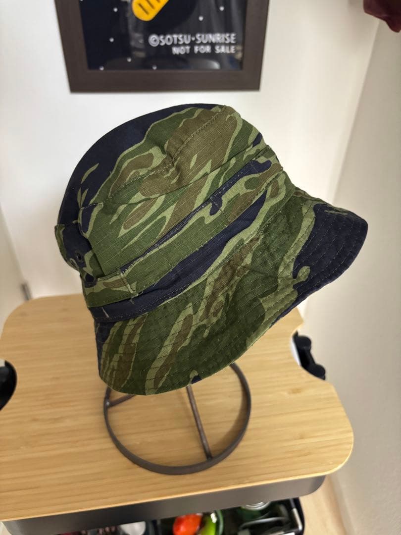 NAM戦　ARVN 実物生地使用　タイガーストライプ　ブーニーハット