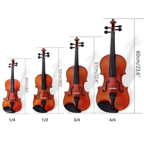 BQKOZFIN バイオリン 4/4 初心者用バイオリン ヴァイオリン 弓DXT