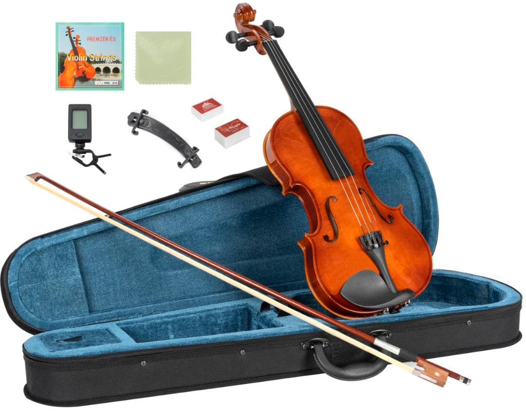BQKOZFIN バイオリン 4/4 初心者用バイオリン ヴァイオリン 弓DXT