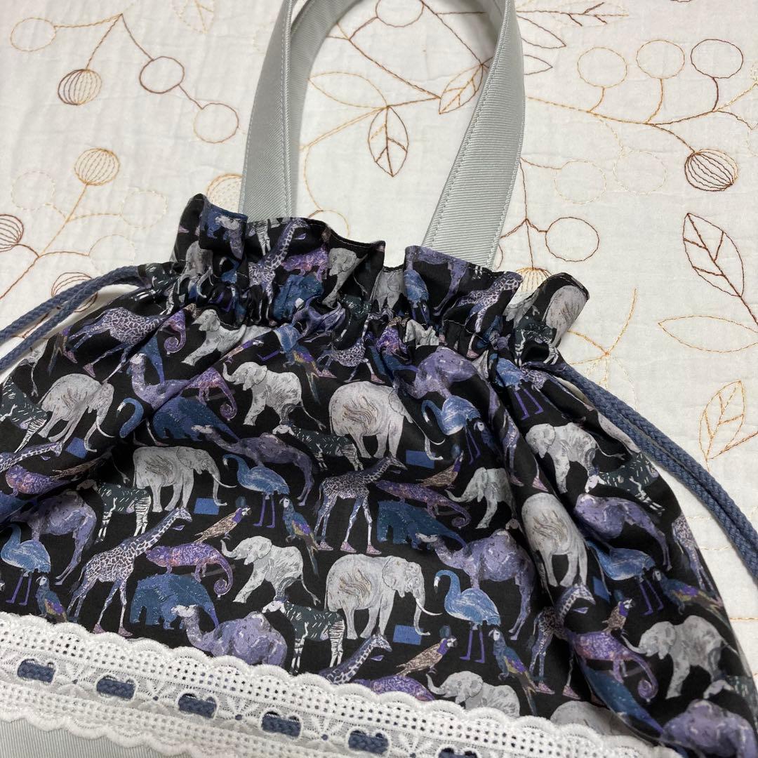 リバティ　ハンドメイド　入園入学グッズ　3点セット　キューフォーザズー