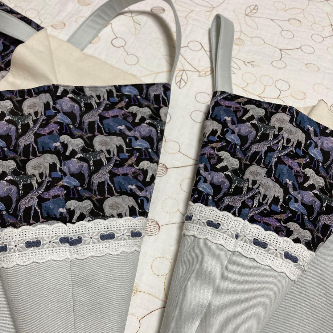 リバティ　ハンドメイド　入園入学グッズ　3点セット　キューフォーザズー