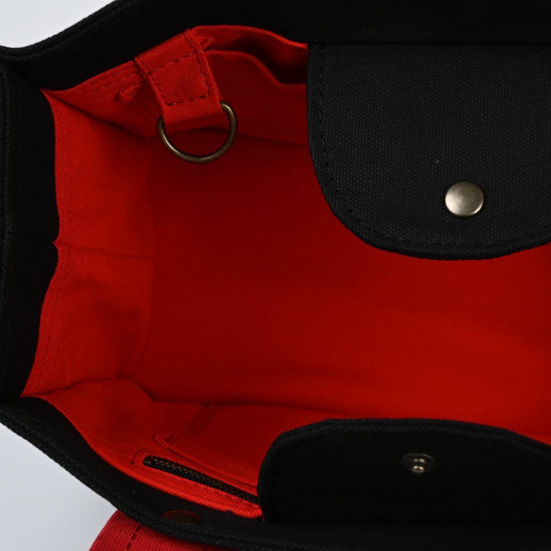 [ちぃたろう]8号/11号×倉敷帆布×8番糸 スクエアトートバッグL