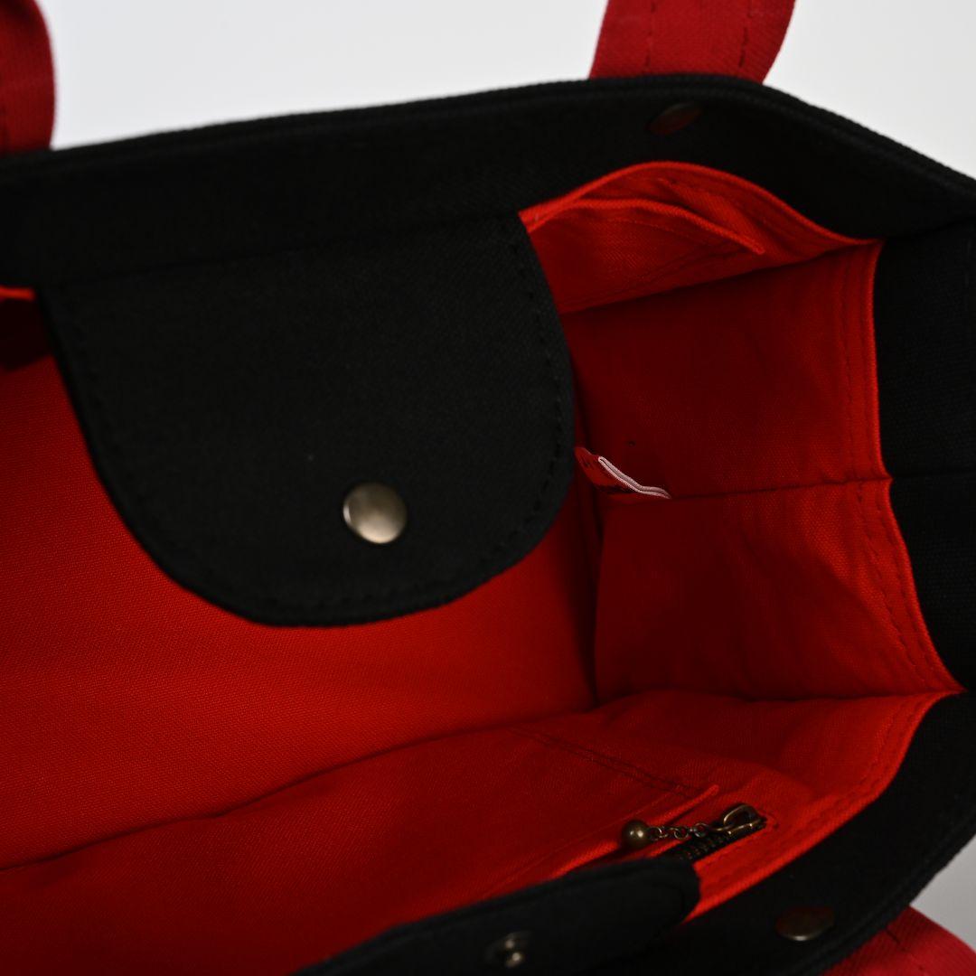 [ちぃたろう]8号/11号×倉敷帆布×8番糸 スクエアトートバッグL