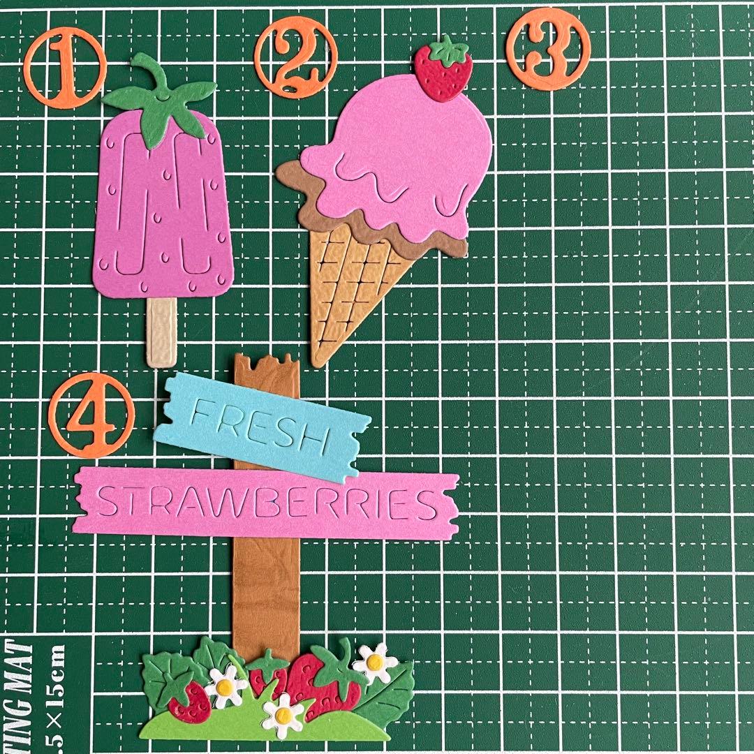 【ストロベリーB】サンプルページ（ペーパークラフト クラフトパンチ）