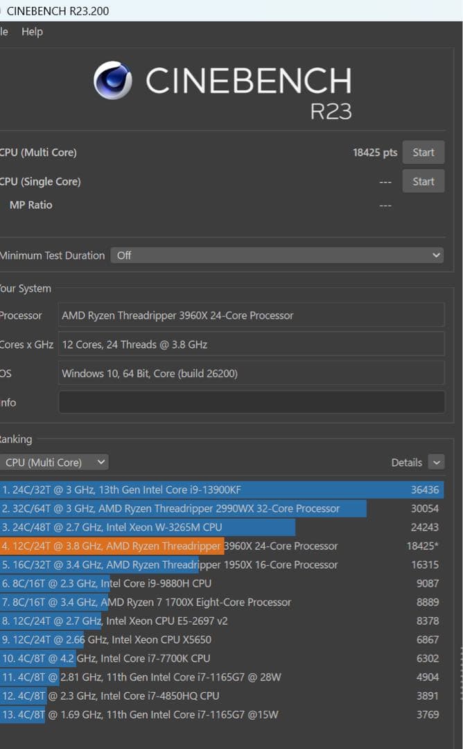 AMD Threadripper 3960x + trx40動作確認済み