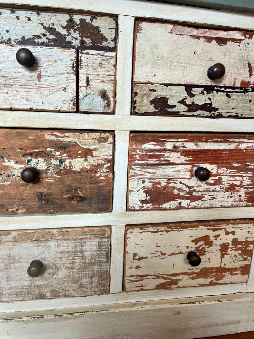 ヴィンテージ風チェスト（引き出し9杯）