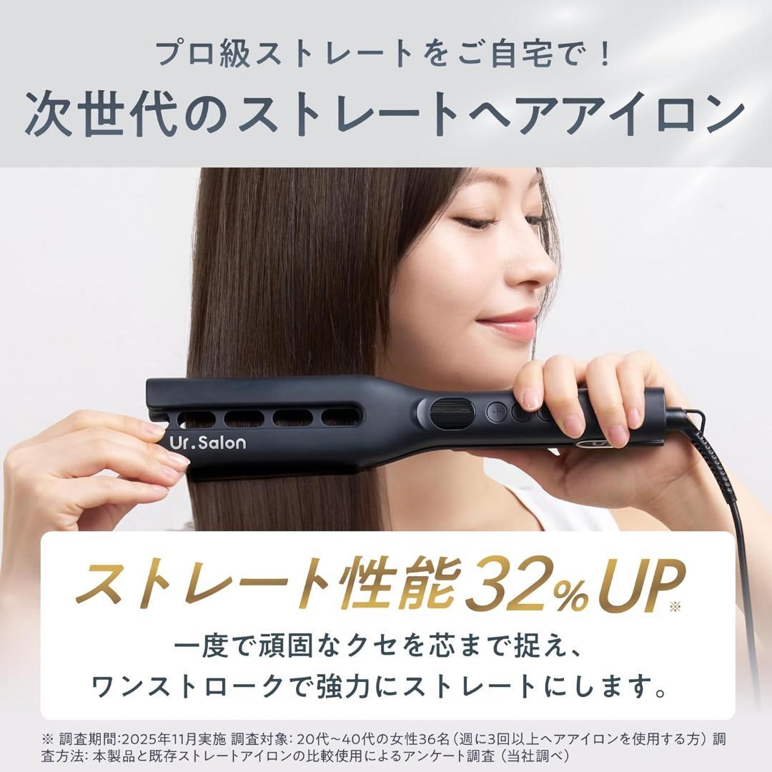 新品 定価7.999円 Ur.Salon Wプレート ストレートアイロン46mm