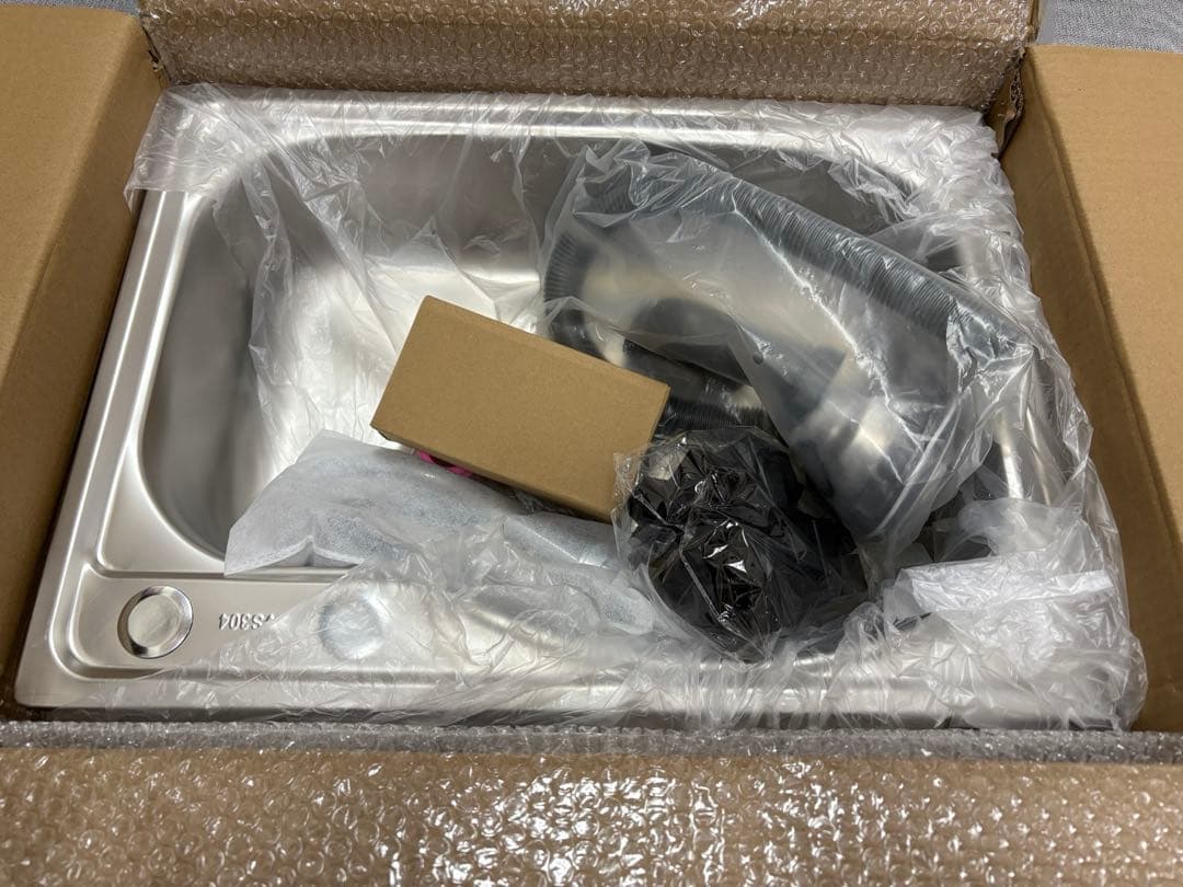 ガーデンシンク 流し台 オールステンレス製 長さ60×幅45×高さ77cm