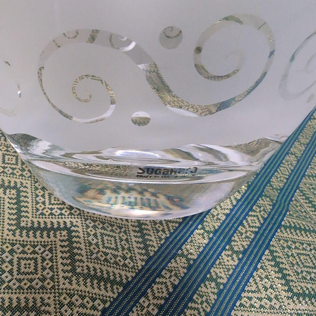 スガハラガラス　サンドブラスト　クリア