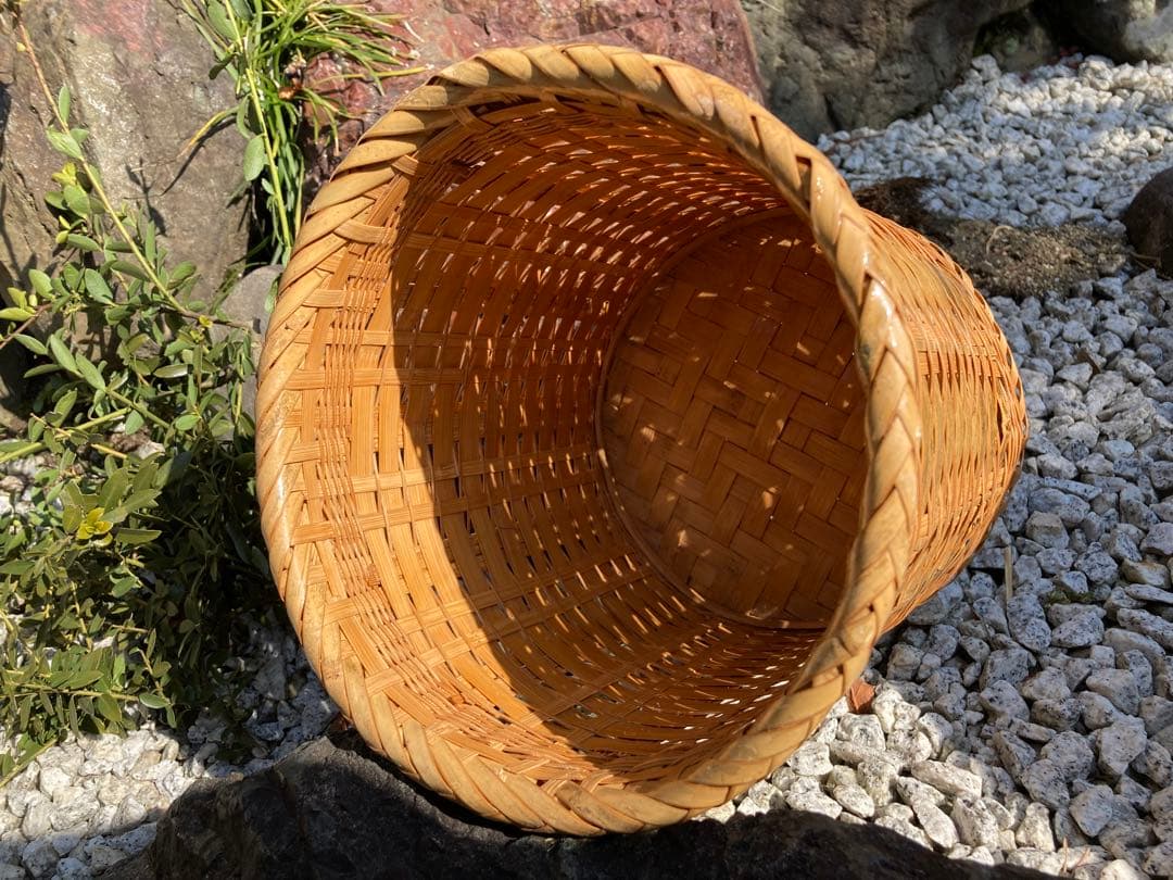 籐製バスケット