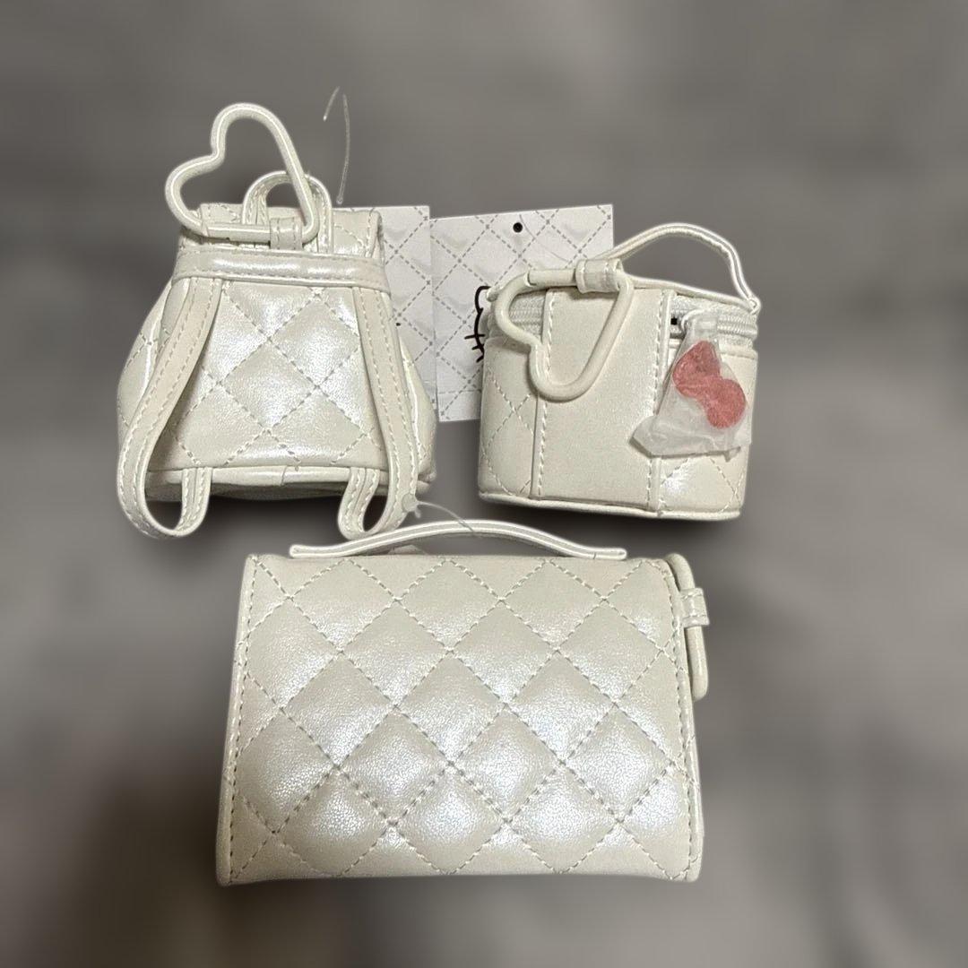 【正規品】ハローキティ ミニチュアキルト3点セット ホワイト