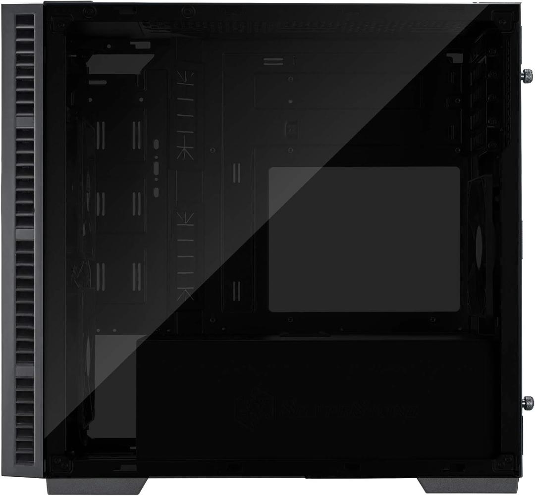 SilverStone強化ガラスMicro-ATX PCケース RGBファン付き