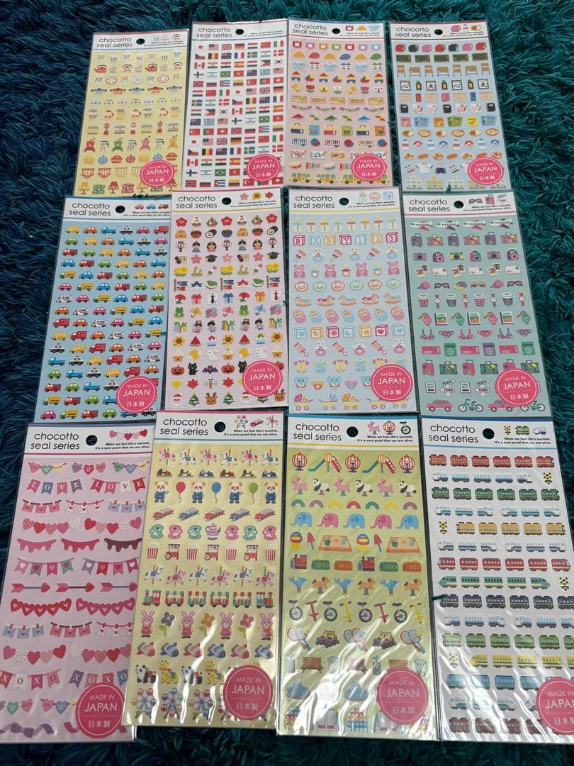 chocottoシール ちょこっとシール まとめ売り 73枚