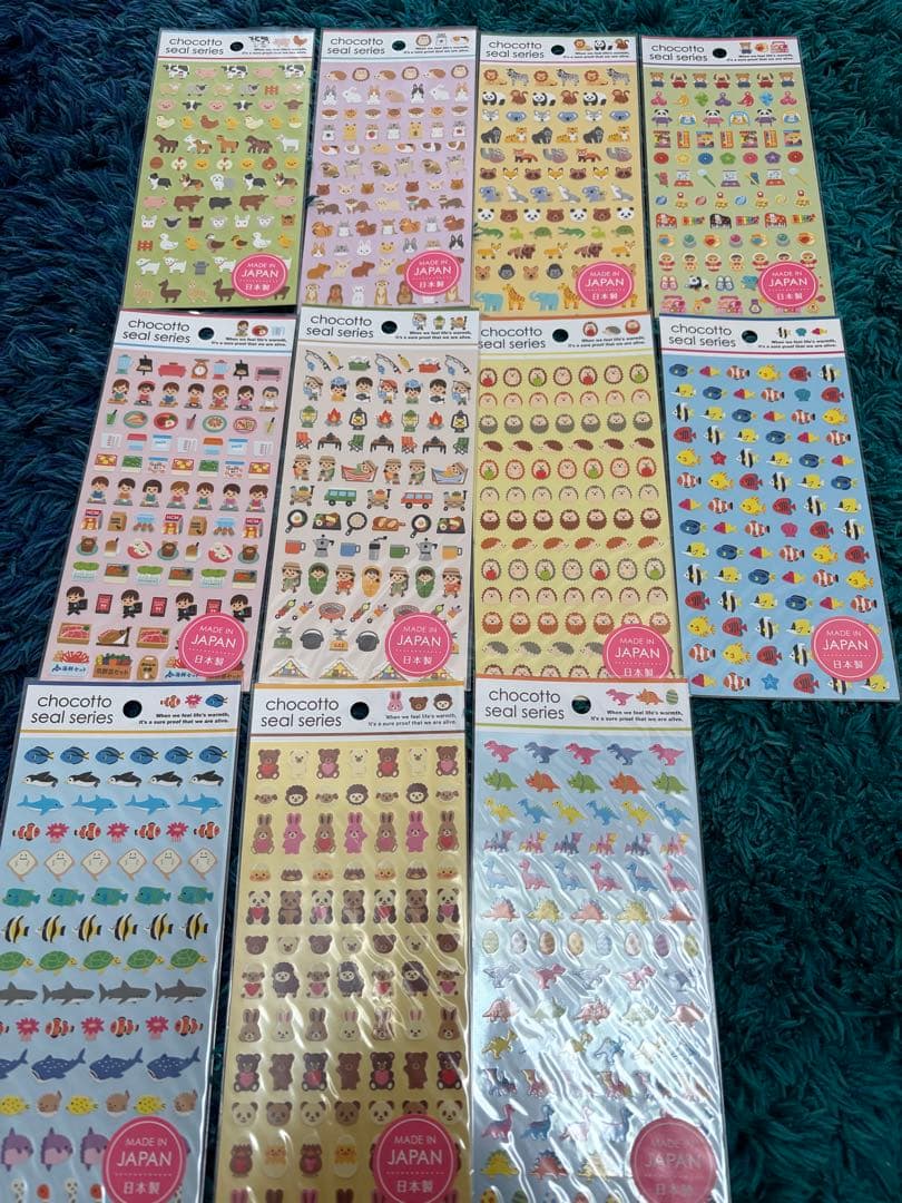 chocottoシール ちょこっとシール まとめ売り 73枚