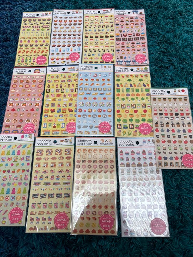 chocottoシール ちょこっとシール まとめ売り 73枚