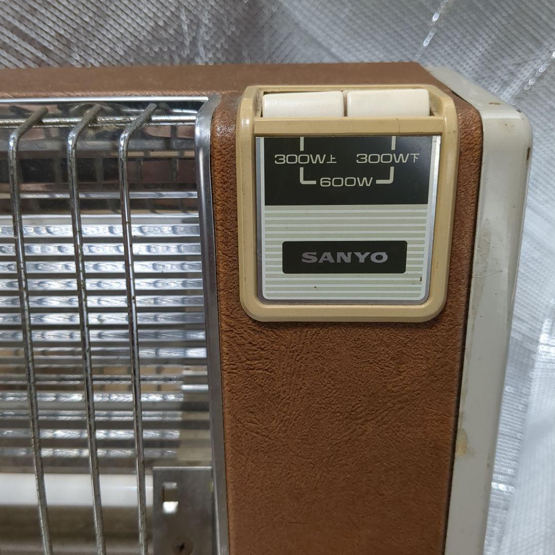 昭和レトロ　家電　SANYO 電気ヒーター 300W/600W ブラウン