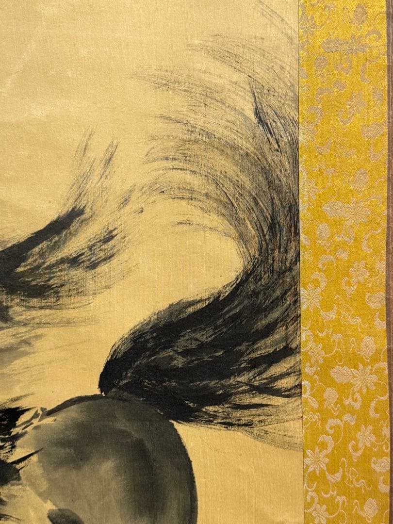 白石居士　馬　絹本肉筆　掛軸　中国　送料込み250824