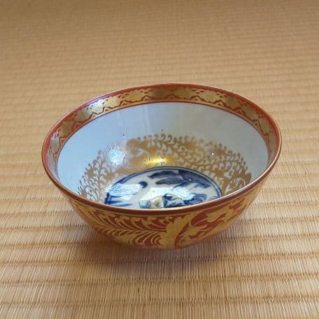 A 108 金蘭手 鳳凰絵 ・ 永楽和全作 　( 共箱付き・未使用品 )