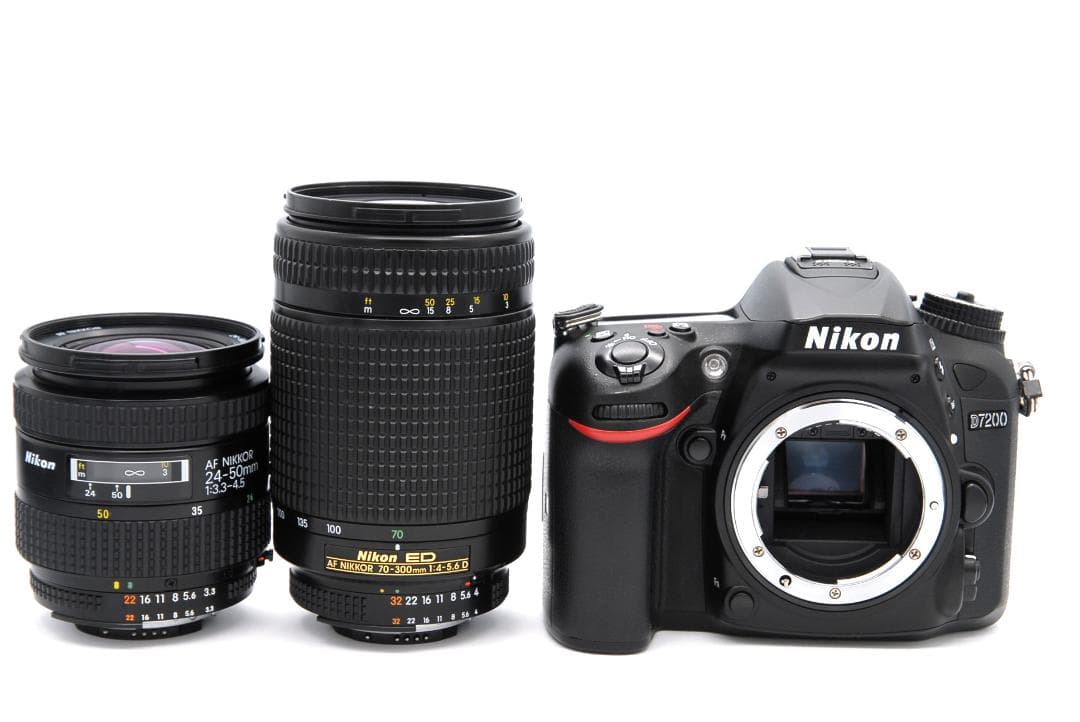 【元箱付】Nikon D7200 ダブルレンズ 3万枚台 Wi-Fi機能付き