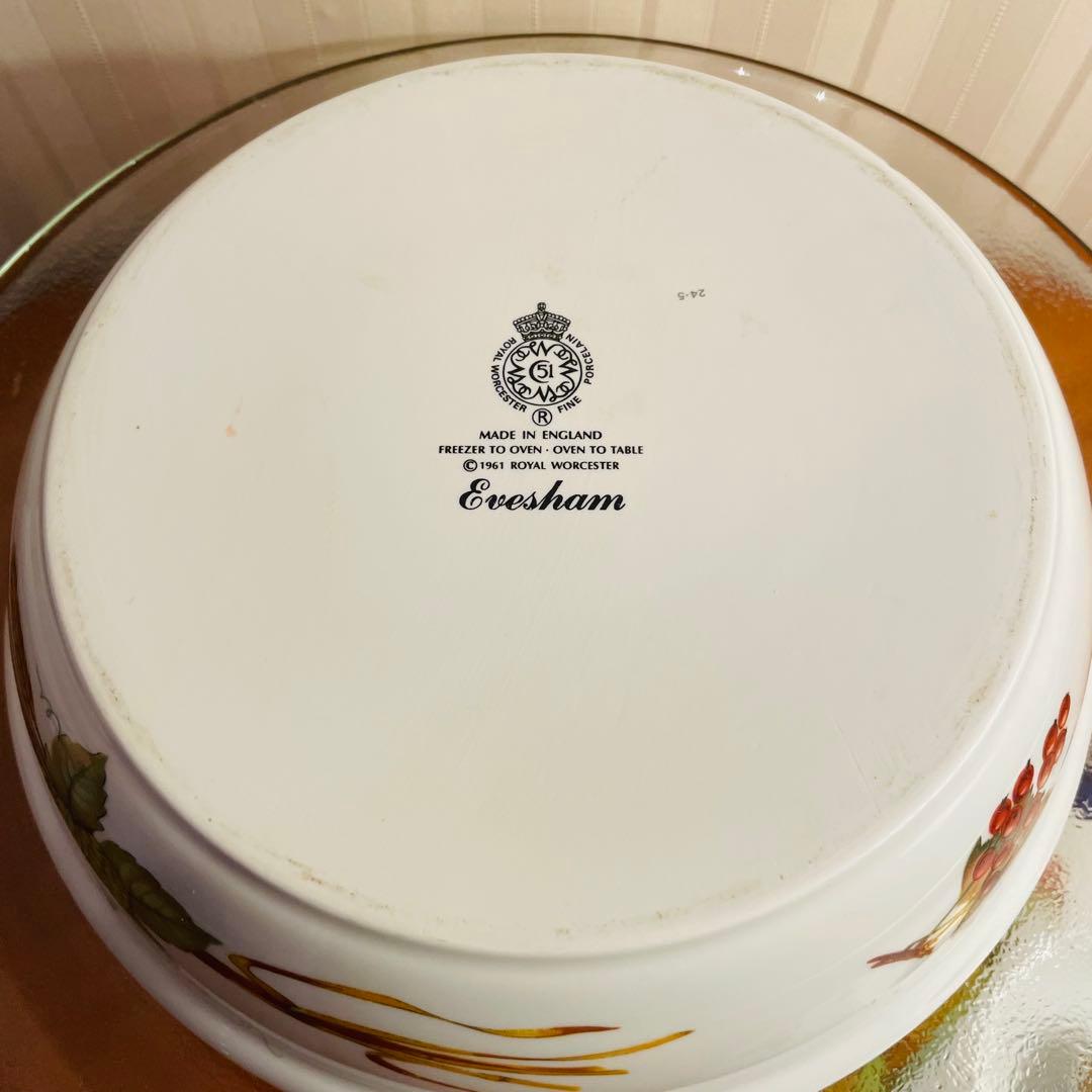✨美品✨ WORCESTER イブシャムゴールド 蓋付 鍋皿