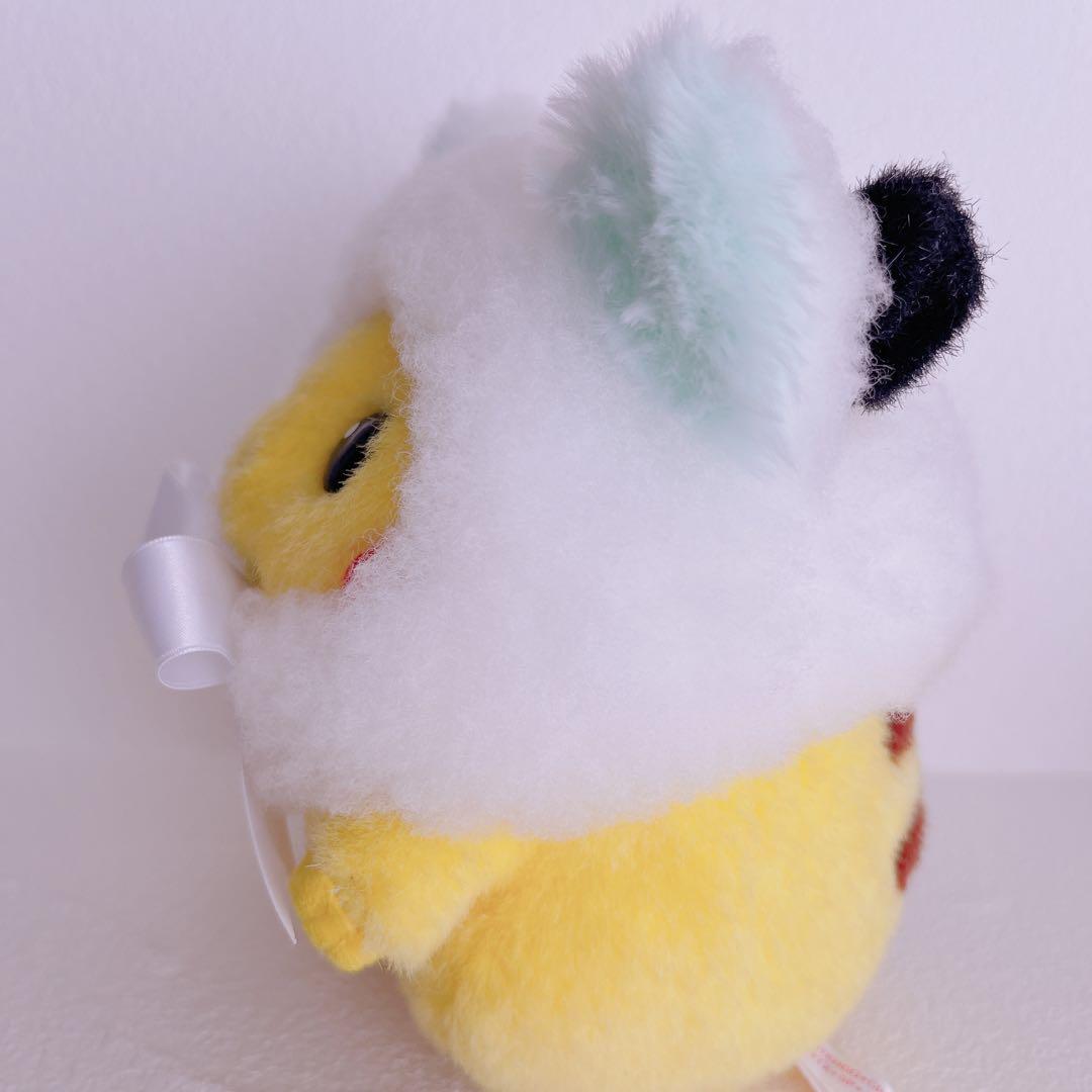初期ピカチュウ　ハンドメイド　ホワホワさん帽子（ミント）