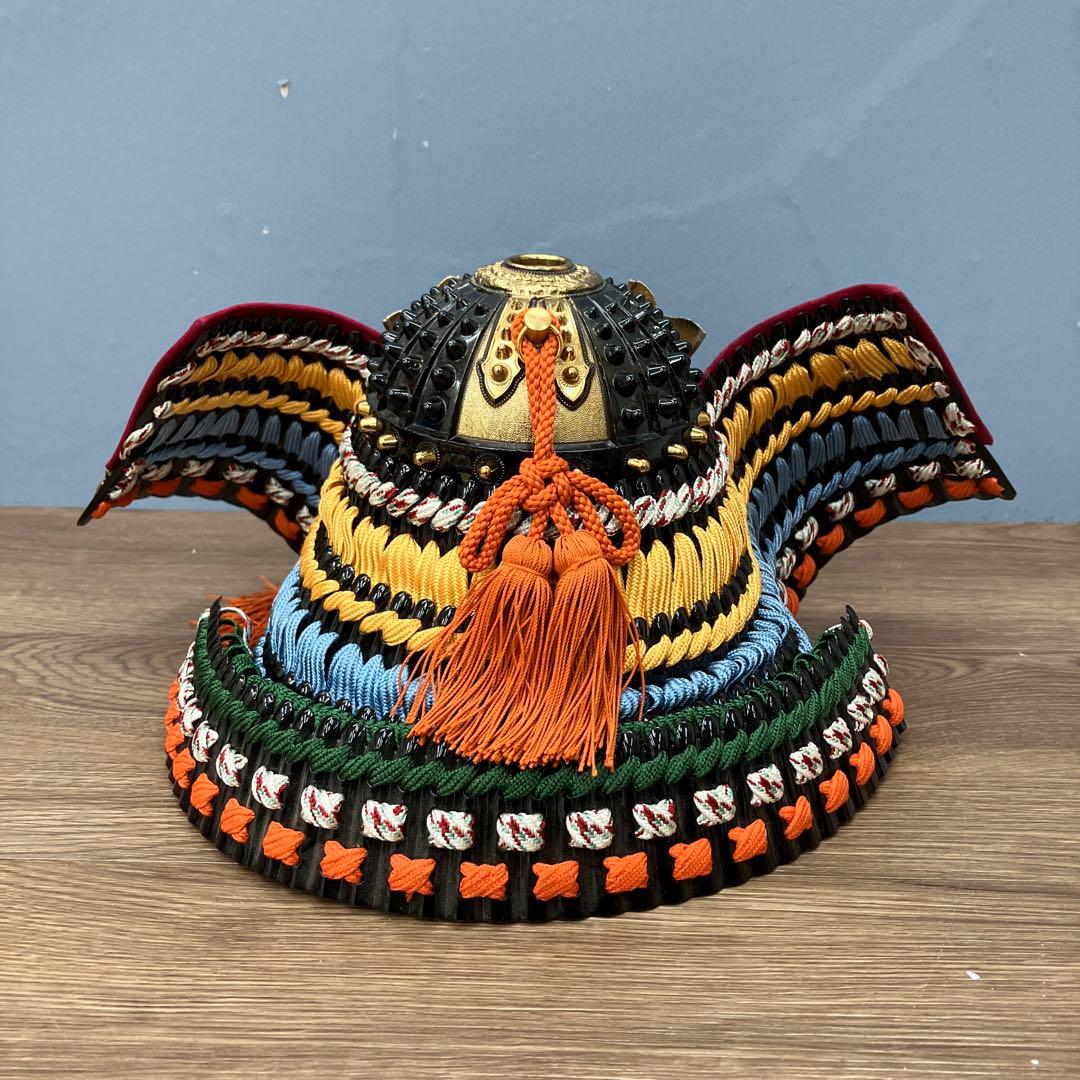 A-2 昭和レトロ 五月人形 兜飾り 雄山作 大鍬形 10号程度 伝統工芸