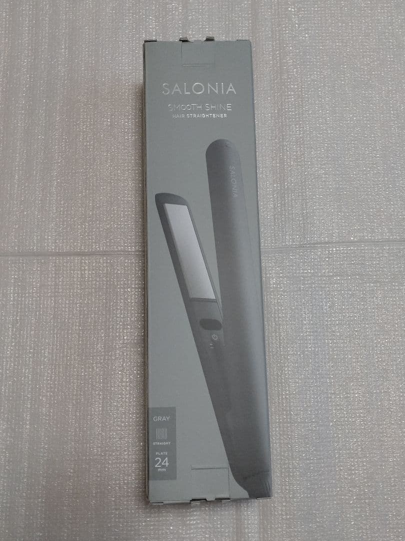 SALONIA 　サロニア　スムースシャイン　ストレートヘアアイロン　　 グレー