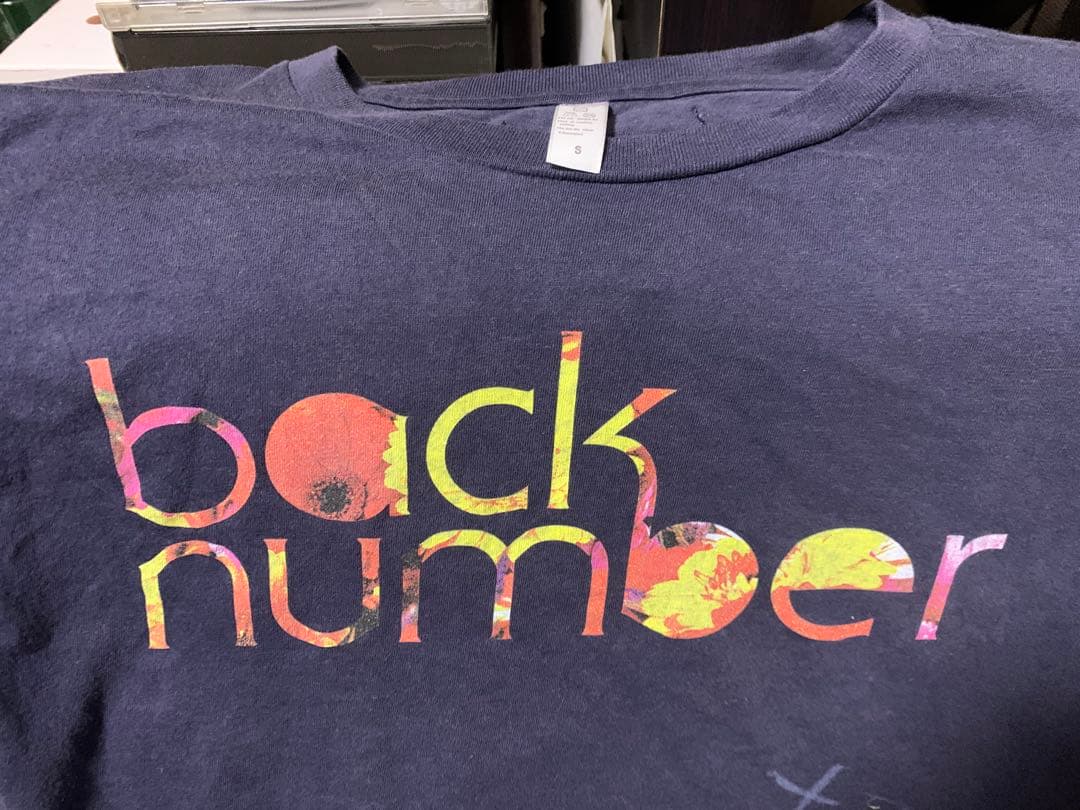back number サイン入りTシャツ ネイビー