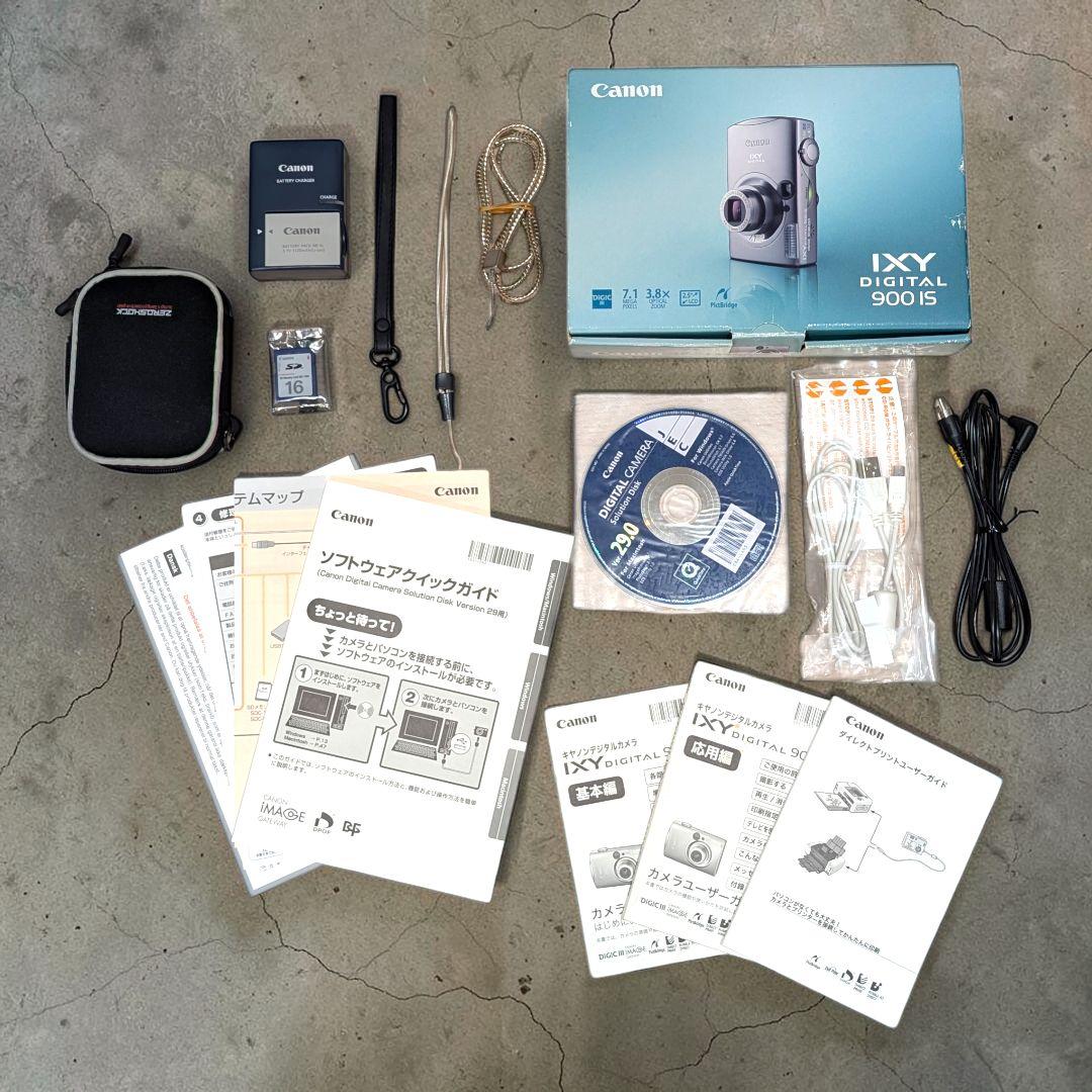 美品 付属品多数 動作OK Canon IXY 900IS デジカメ シルバー