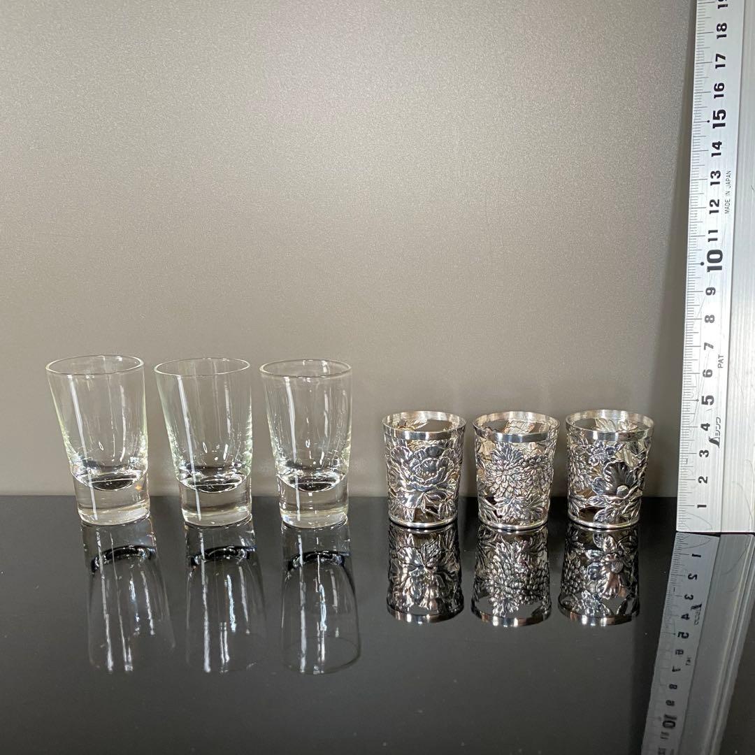 ショットグラ　3個　スターリングシルバー925