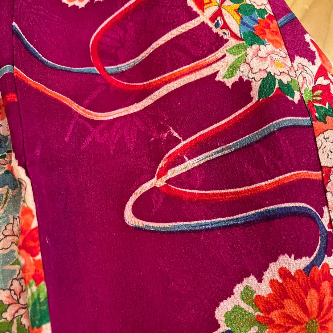 1点もの　七五三　アンティーク　女の子　子供着物　大正ロマン　被布コート