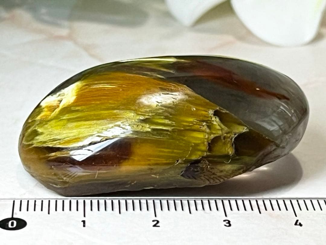 天地創造✧　アンフィボールインクォーツ　タンブル　原石　ガーデンクォーツ　ルチル