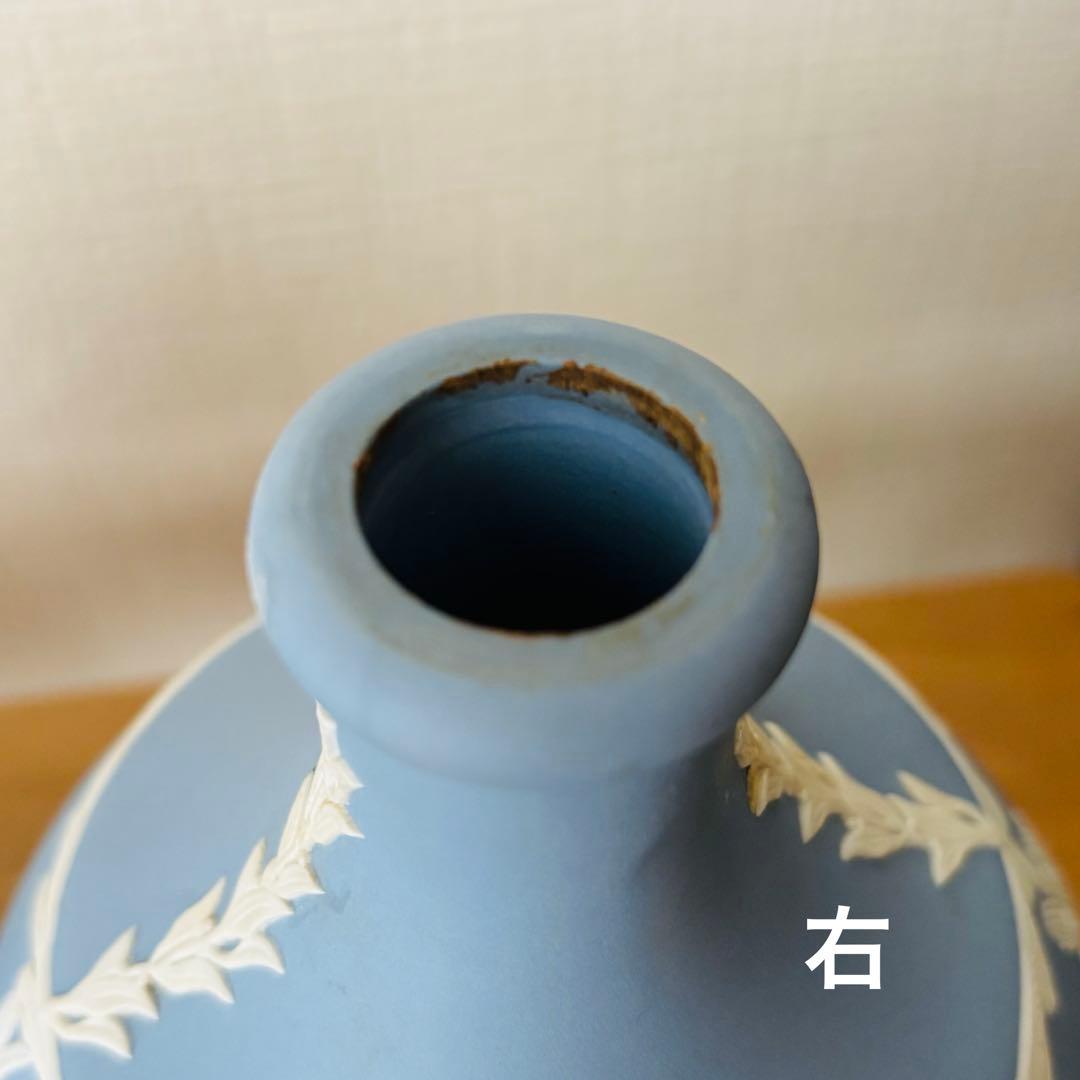 ＊⚫︎ウェッジウッド ジャスパー　壺　花瓶　フラワーベース 　　　　　　　　　F