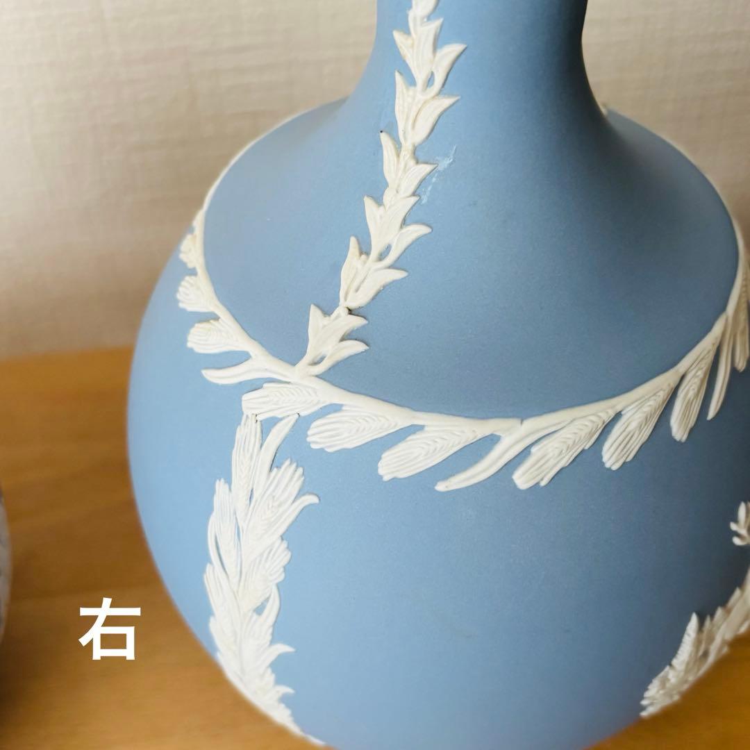 ＊⚫︎ウェッジウッド ジャスパー　壺　花瓶　フラワーベース 　　　　　　　　　F