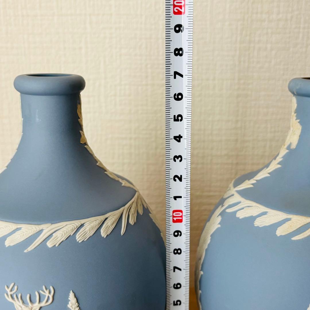 ＊⚫︎ウェッジウッド ジャスパー　壺　花瓶　フラワーベース 　　　　　　　　　F