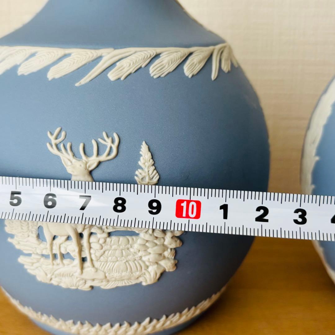 ＊⚫︎ウェッジウッド ジャスパー　壺　花瓶　フラワーベース 　　　　　　　　　F