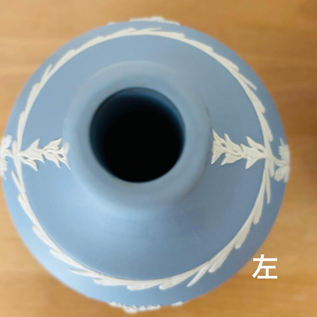 ＊⚫︎ウェッジウッド ジャスパー　壺　花瓶　フラワーベース 　　　　　　　　　F