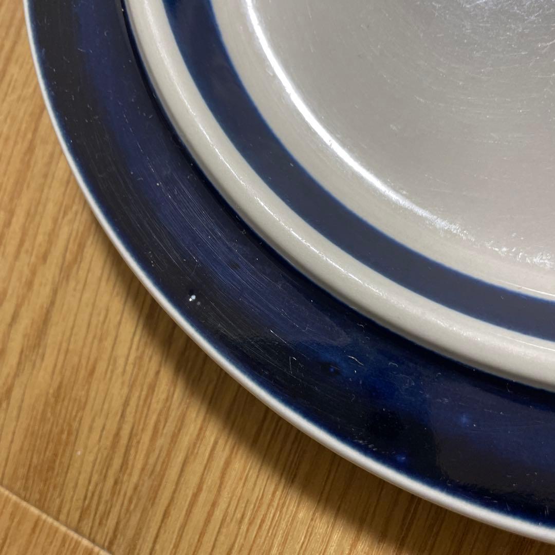 アラビア　お皿　25.5センチ　2枚　青
